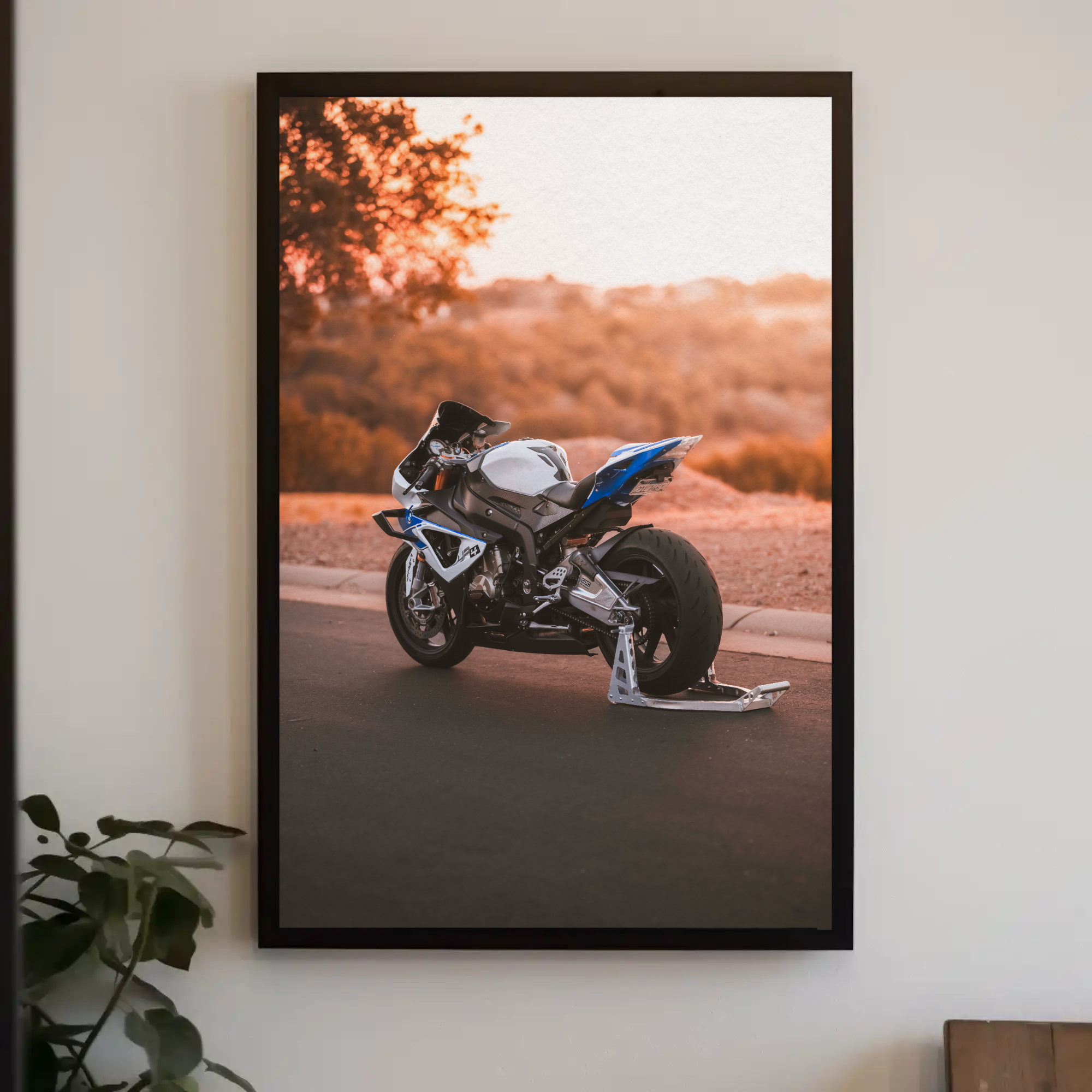 BMW S1000RR HP4 Motorcycle Poster #005 - Throttle Designs