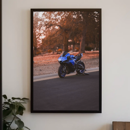 Yamaha R1 Motorcycle Poster #001 - Throttle Designs