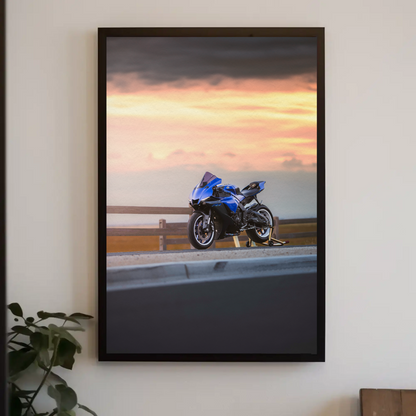 Yamaha R1 Motorcycle Poster #018 - Throttle Designs