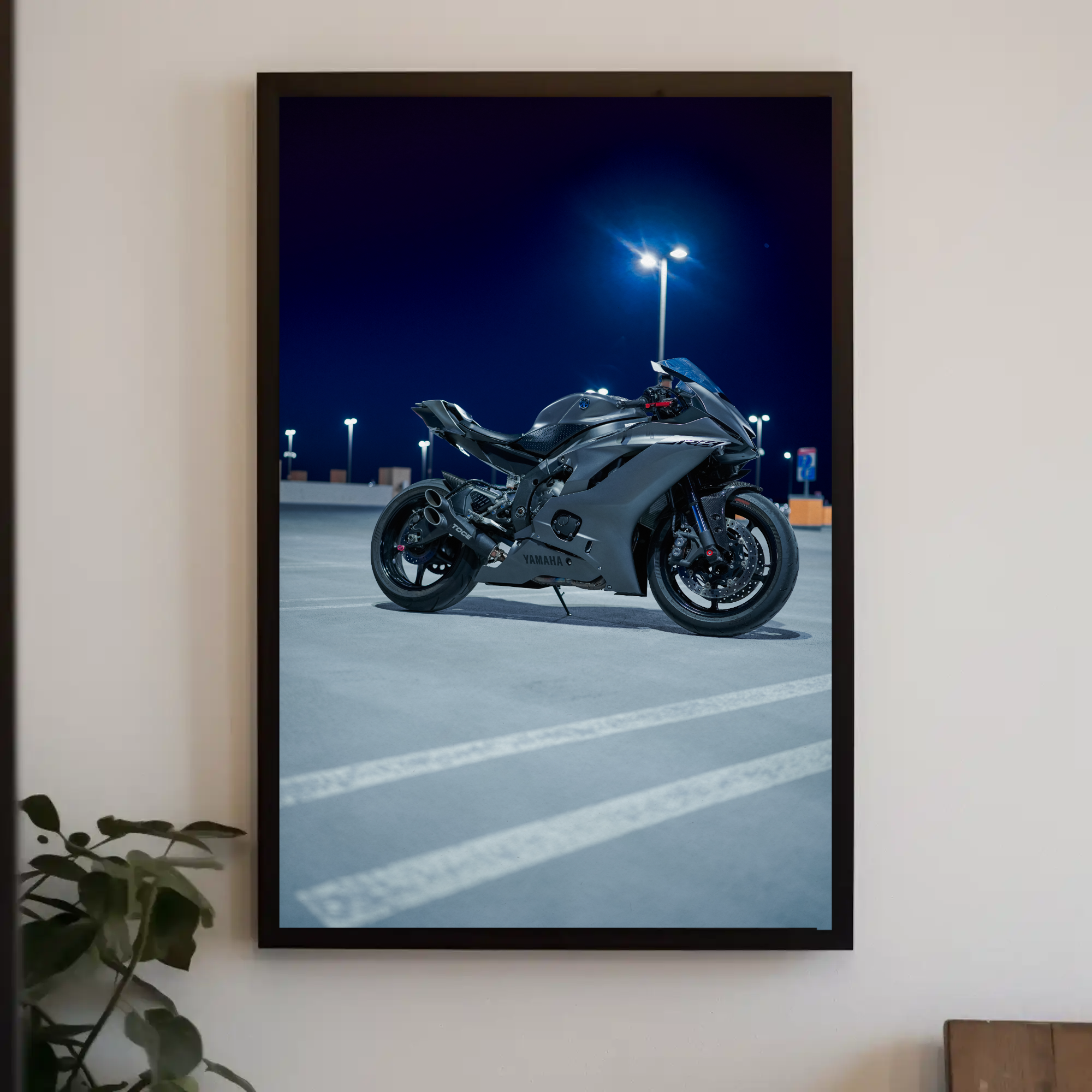 Yamaha R6 Motorcycle Poster #001 - Throttle Designs