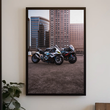 BMW M1000RR And S1000RR Drag Spec Motorcycle #002 Poster - Throttle Designs