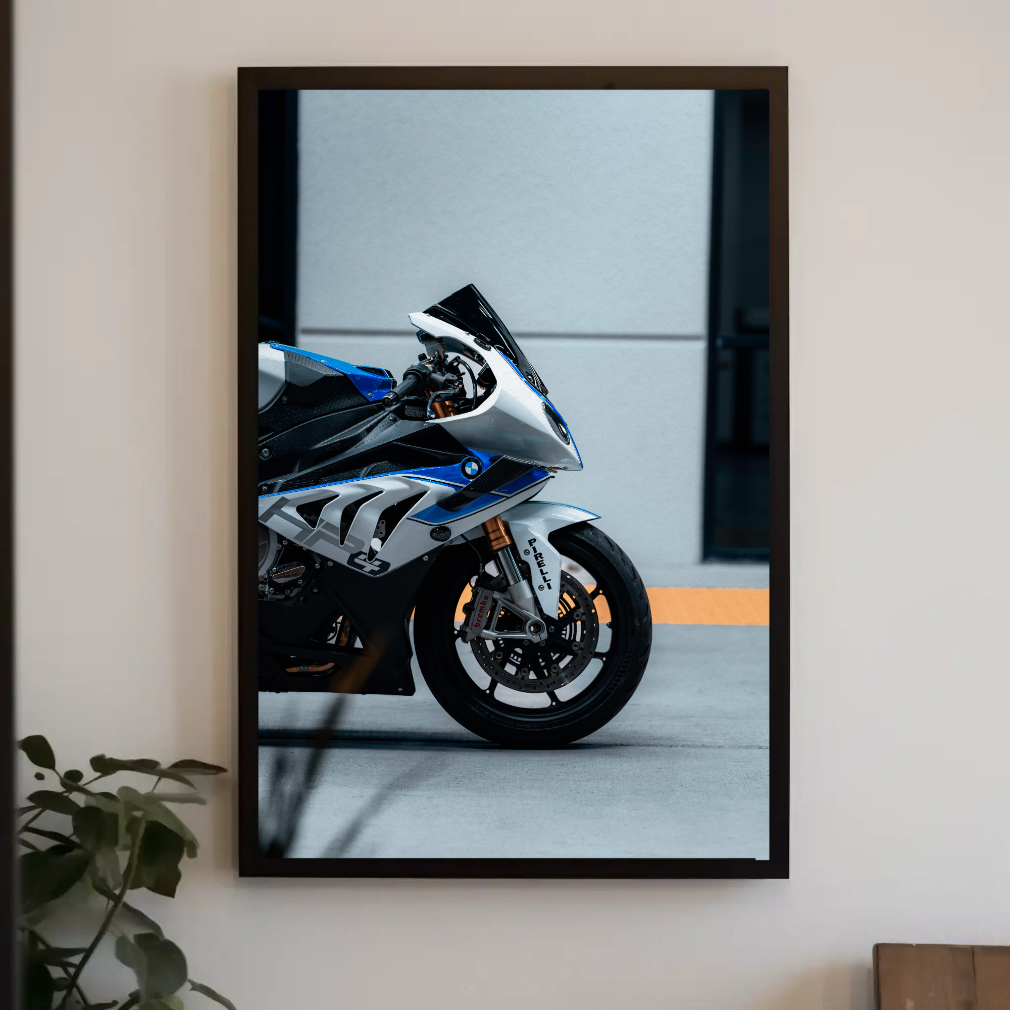 BMW S1000RR HP4 Motorcycle Poster #015 - Throttle Designs