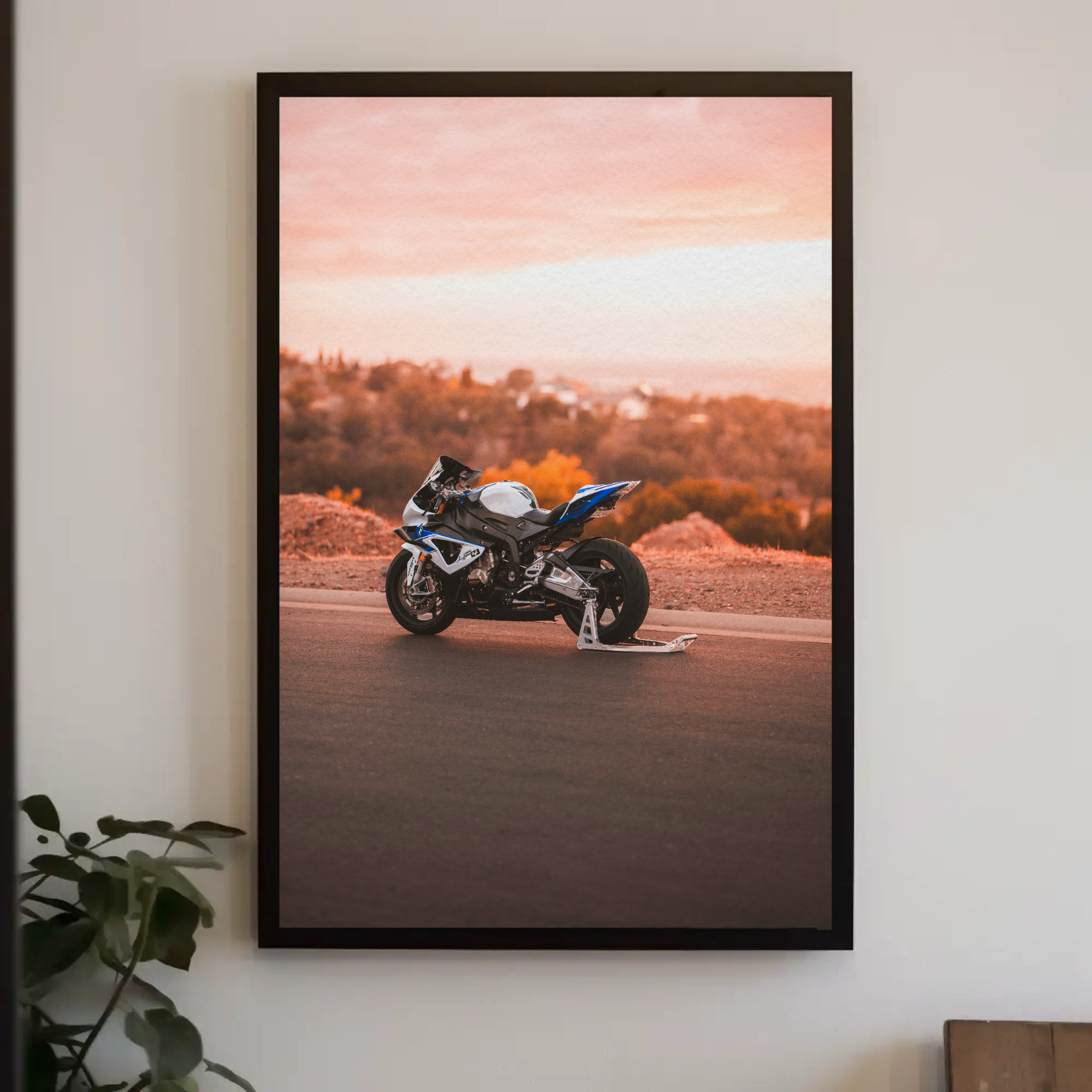 BMW S1000RR HP4 Motorcycle Poster #012 - Throttle Designs