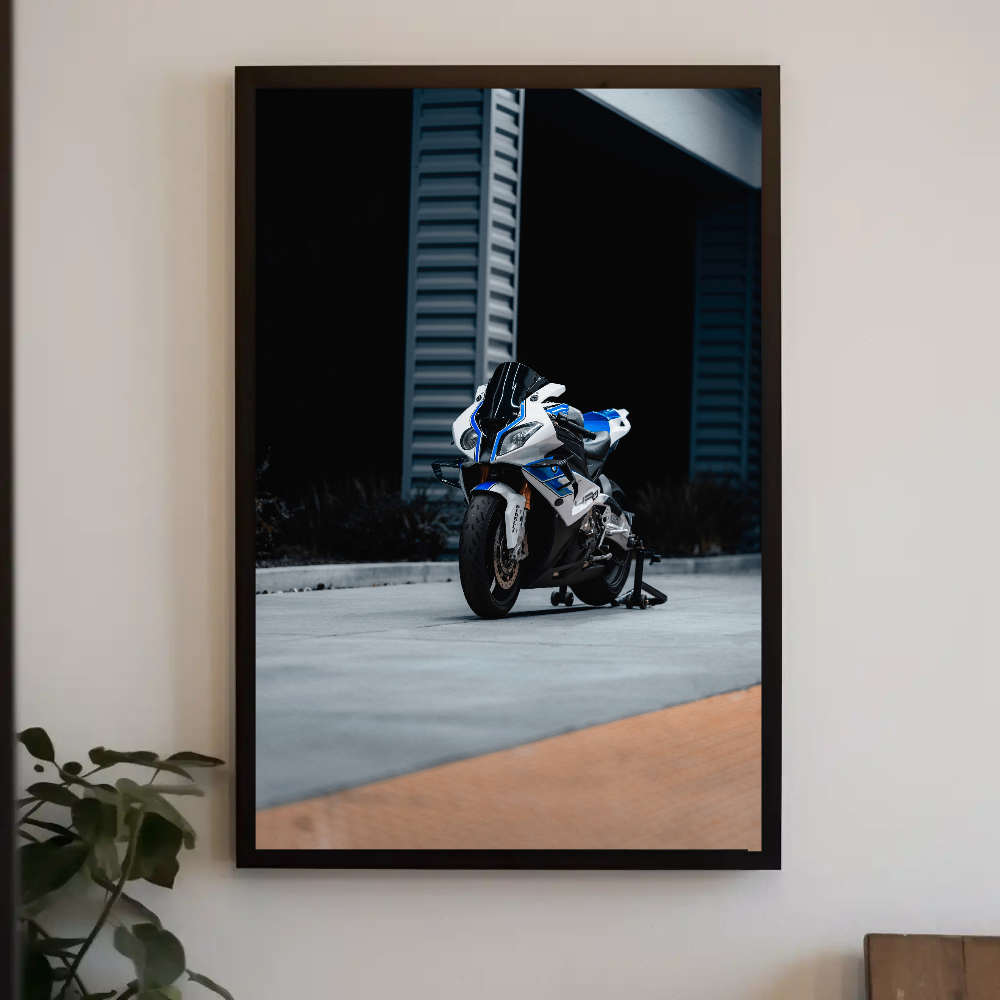 BMW S1000RR HP4 Motorcycle Poster #014 - Throttle Designs