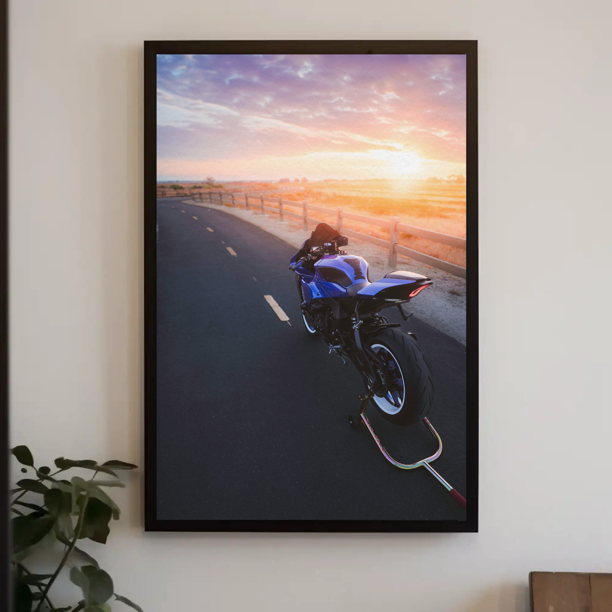 Yamaha R1 Motorcycle Poster #029 - Throttle Designs