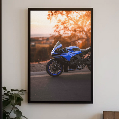 Yamaha R1 Motorcycle Poster #002 - Throttle Designs