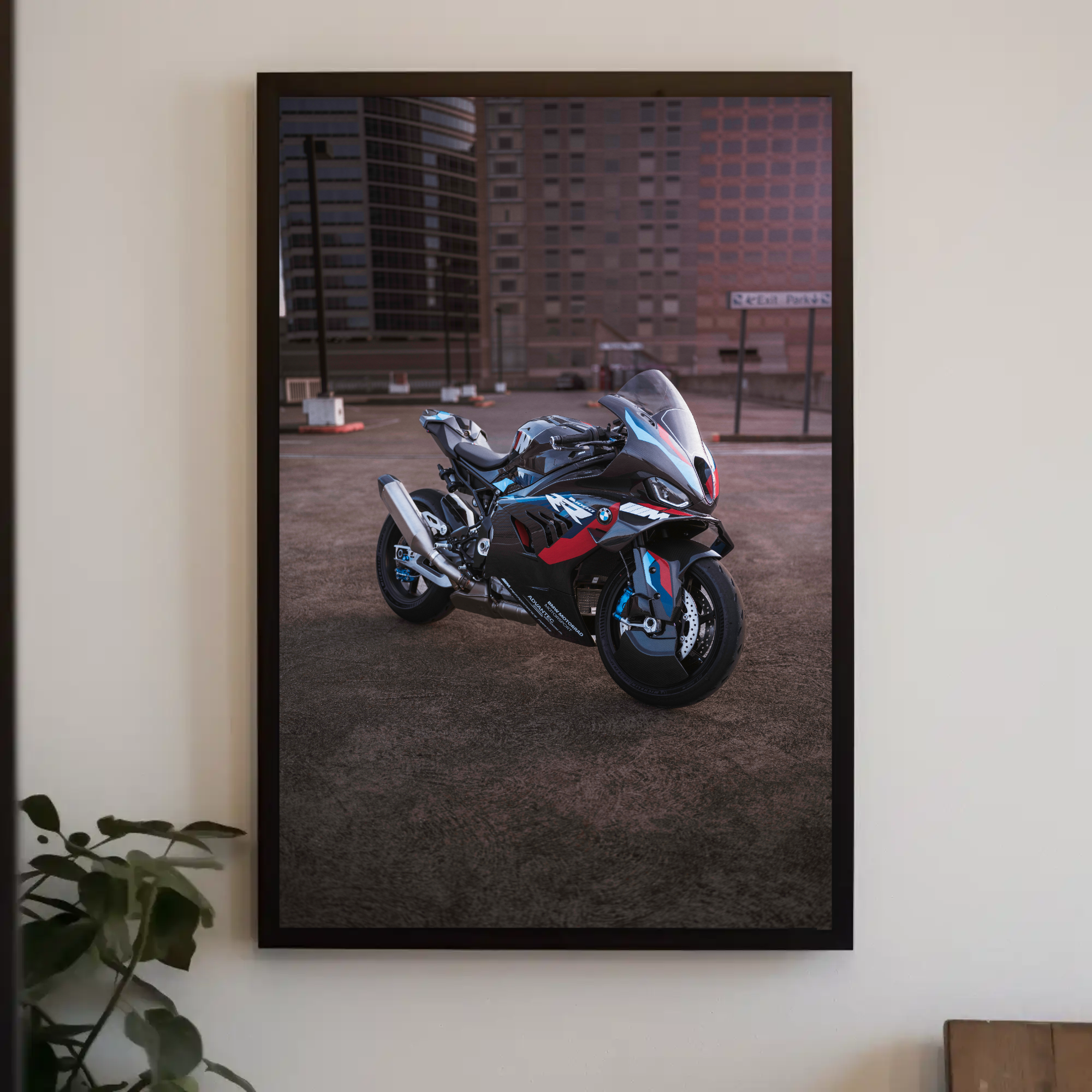 BMW M1000RR Motorcycle Poster #003 - Throttle Designs