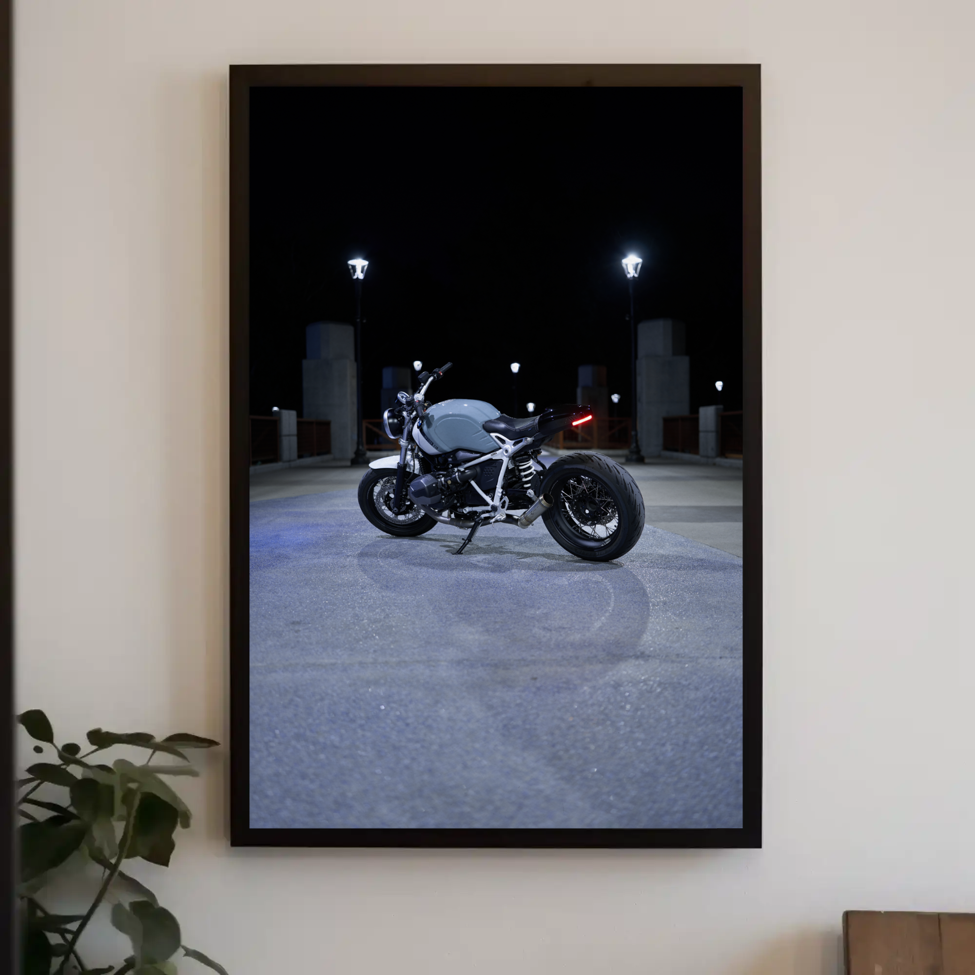 BMW R Nine T Motorcycle Poster #007 - Throttle Designs