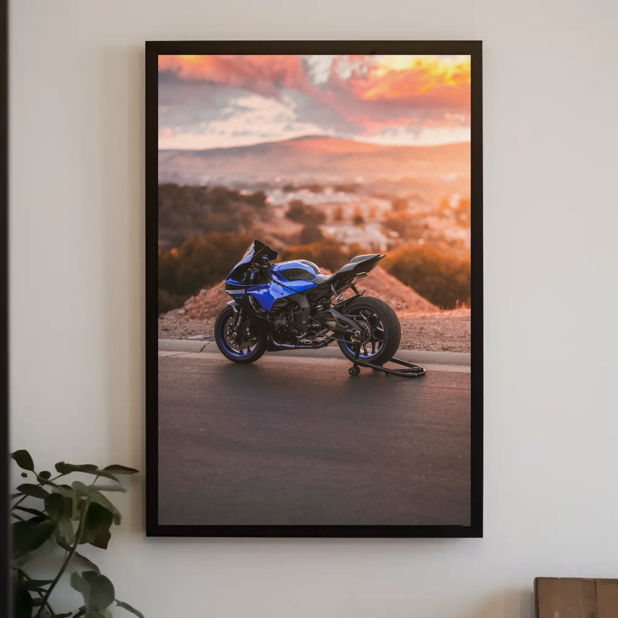 Yamaha R1 Motorcycle Poster #003 - Throttle Designs