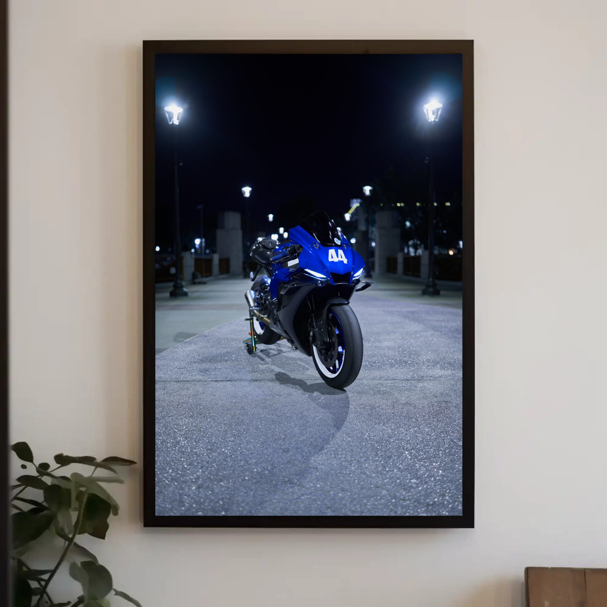 Yamaha R1 Motorcycle Poster #037 - Throttle Designs