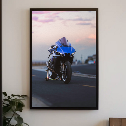 Yamaha R1 Motorcycle Poster #020 - Throttle Designs