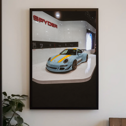 Porsche 911 Carrera 4 Automotive Car Poster #005 - Throttle Designs