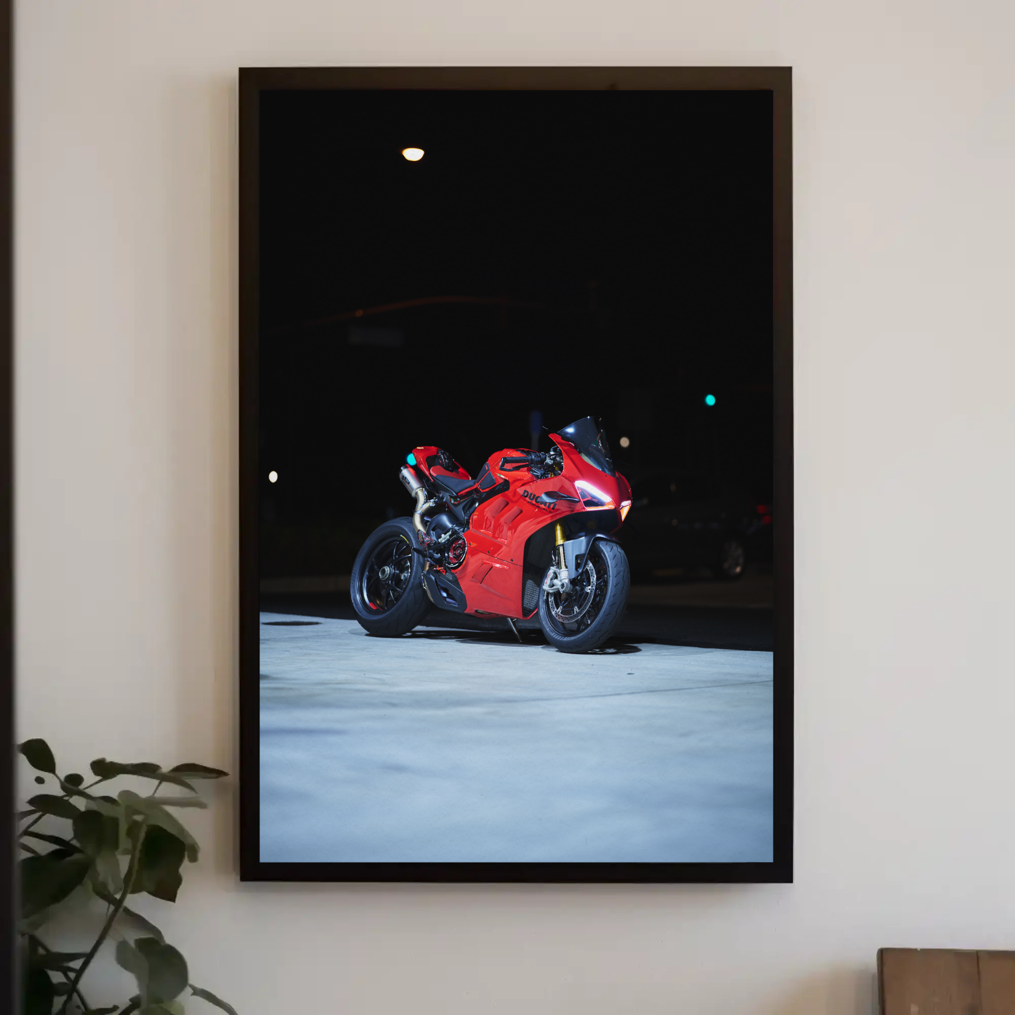 Ducati Panigale V4S Motorcycle Poster #002 - Throttle Designs