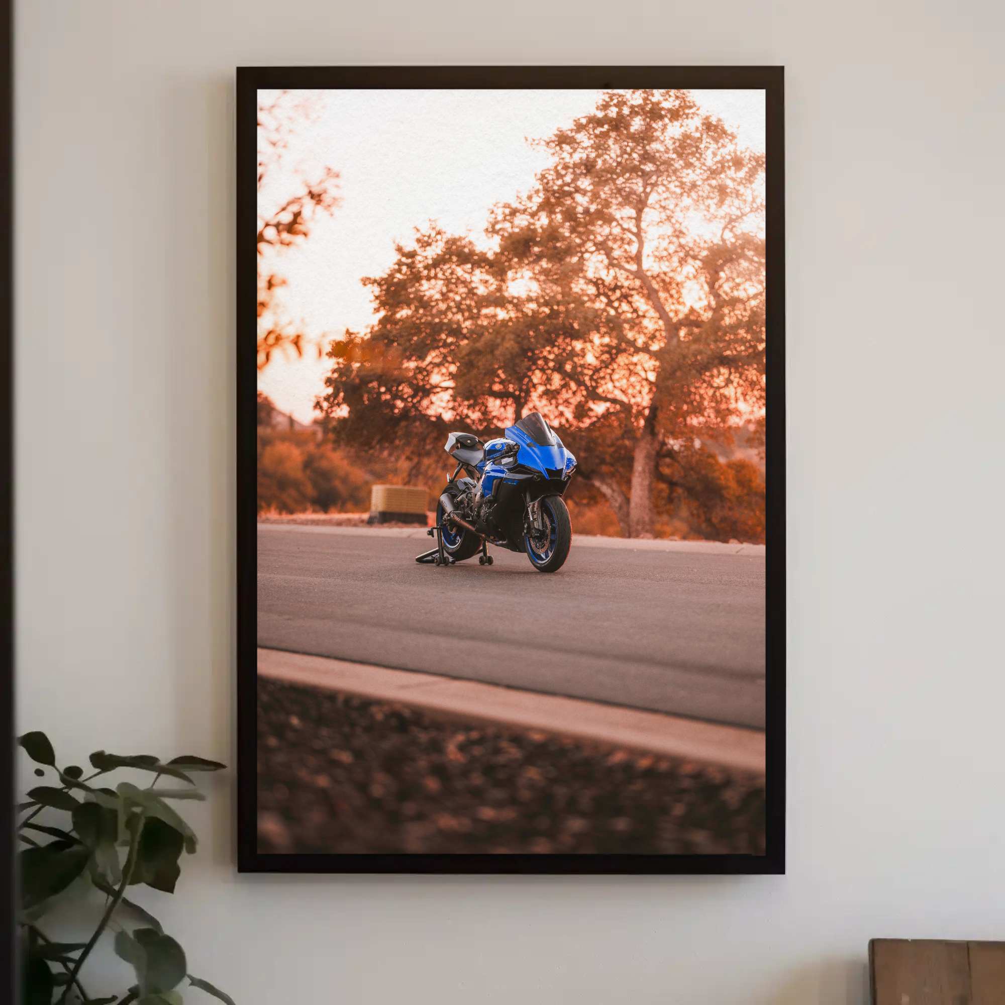 Yamaha R1 Motorcycle Poster #007 - Throttle Designs