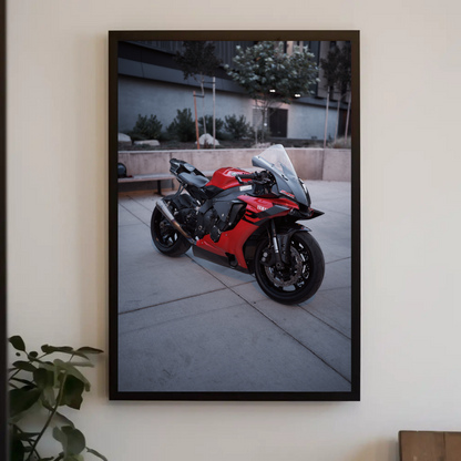 Yamaha R1 Motorcycle Poster #036 - Throttle Designs