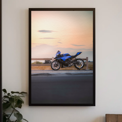 Yamaha R1 Motorcycle Poster #017 - Throttle Designs