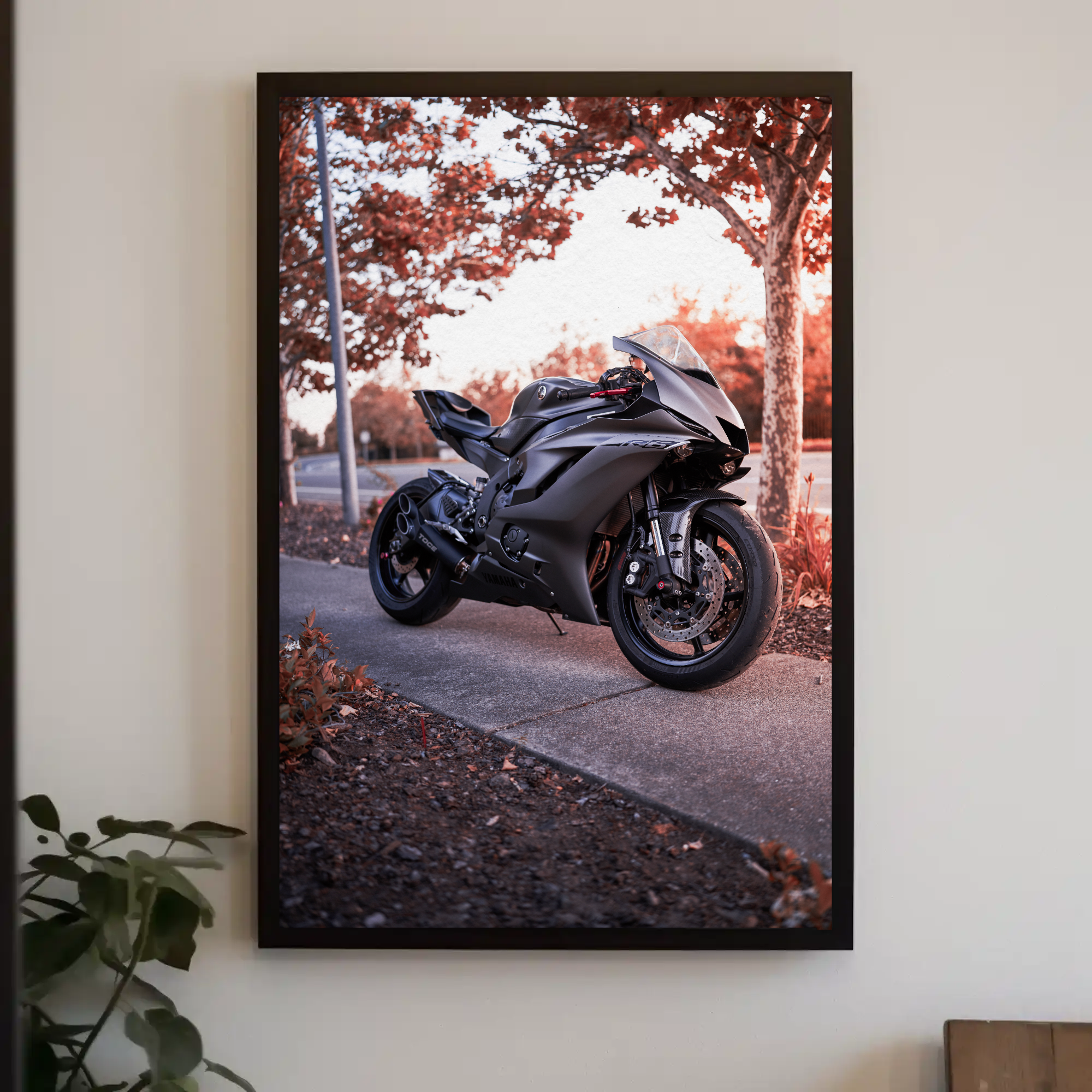 Yamaha R6 Motorcycle Poster #004 - Throttle Designs