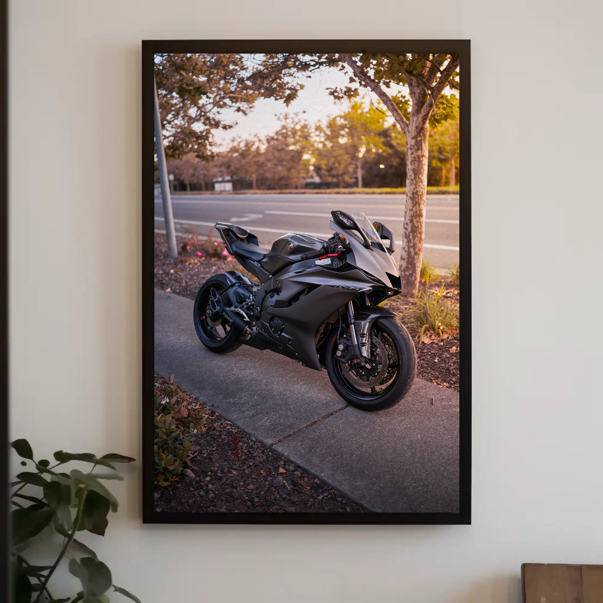 Yamaha R6 Motorcycle Poster #005 - Throttle Designs