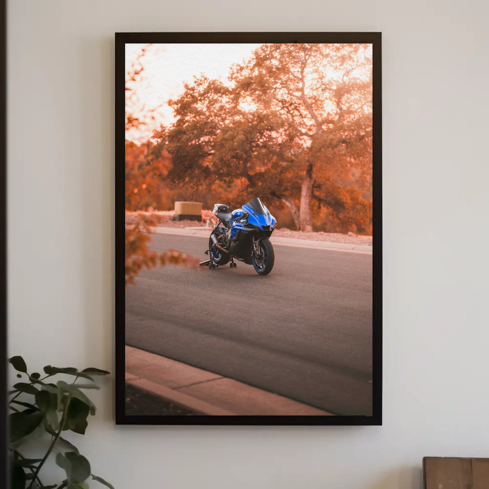 Yamaha R1 Motorcycle Poster #008 - Throttle Designs