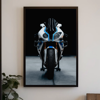 BMW S1000RR HP4 Motorcycle Poster #013 - Throttle Designs