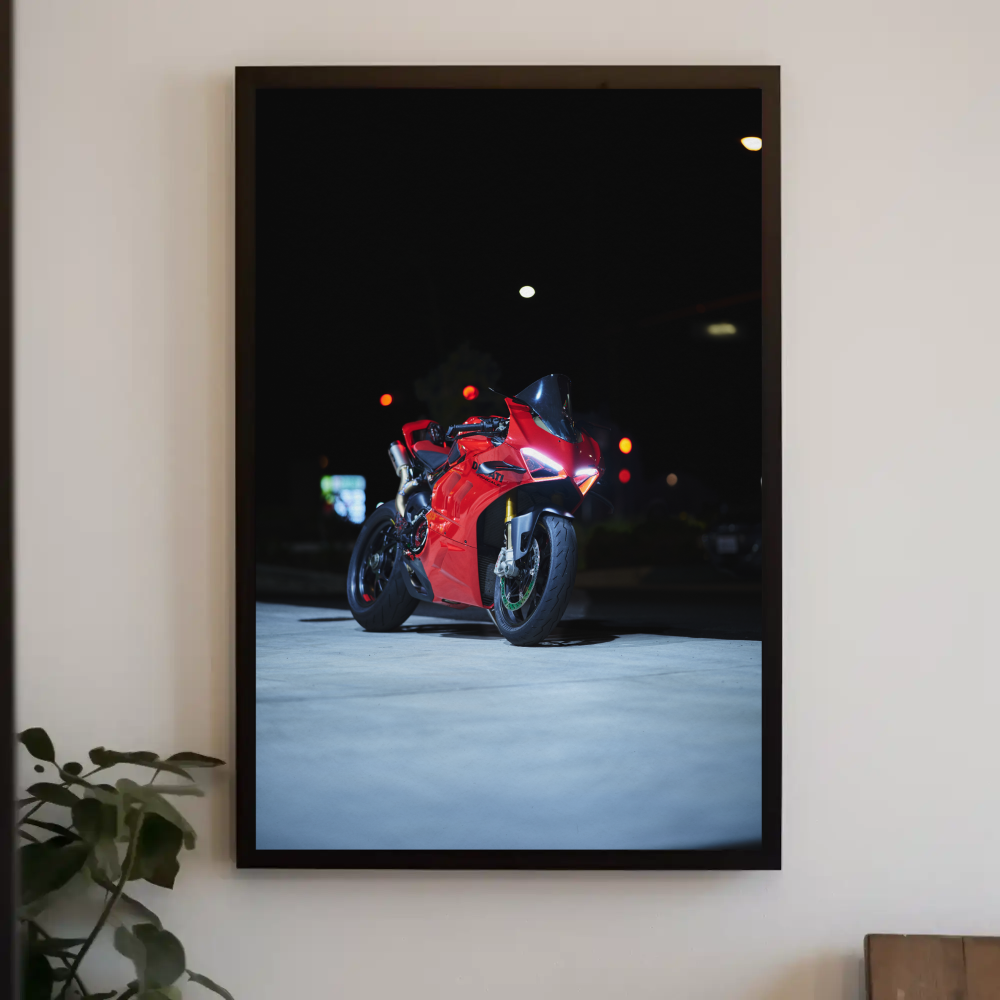 Ducati Panigale V4S Motorcycle Poster #005 - Throttle Designs