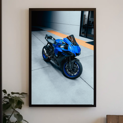 Yamaha R1 Motorcycle Poster #014 - Throttle Designs