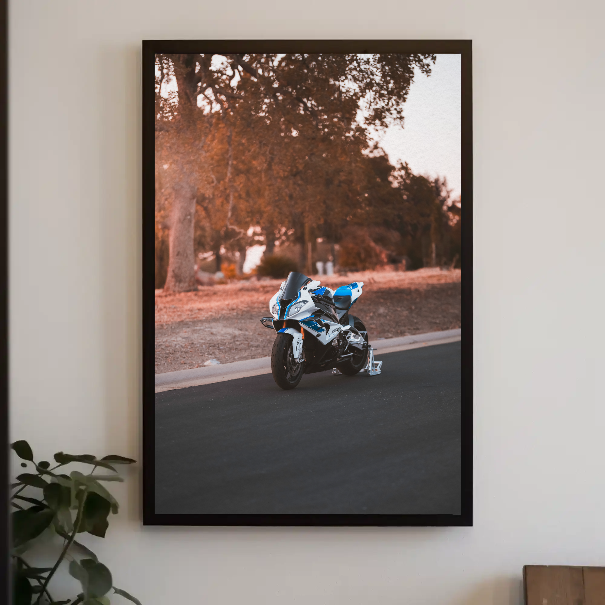 BMW S1000RR HP4 Motorcycle Poster #002 - Throttle Designs