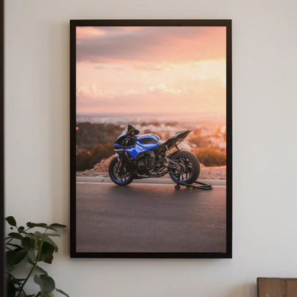 Yamaha R1 Motorcycle Poster #004 - Throttle Designs