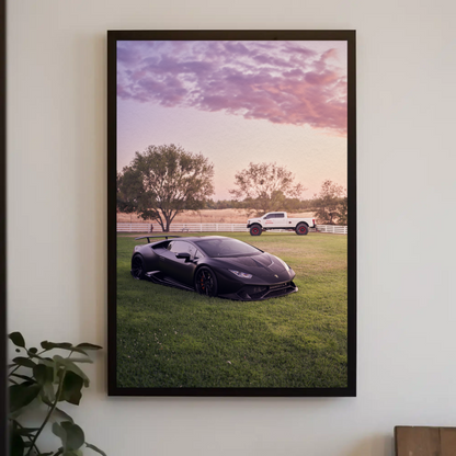 Lamborghini Huracan Automotive Car Poster #059 - Throttle Designs