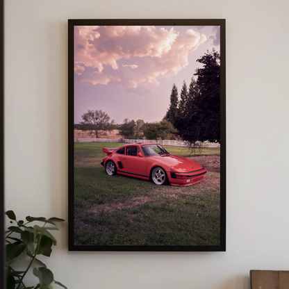 Porsche 911 (930) Turbo Slant-Nose Automotive Car Poster #002 - Throttle Designs