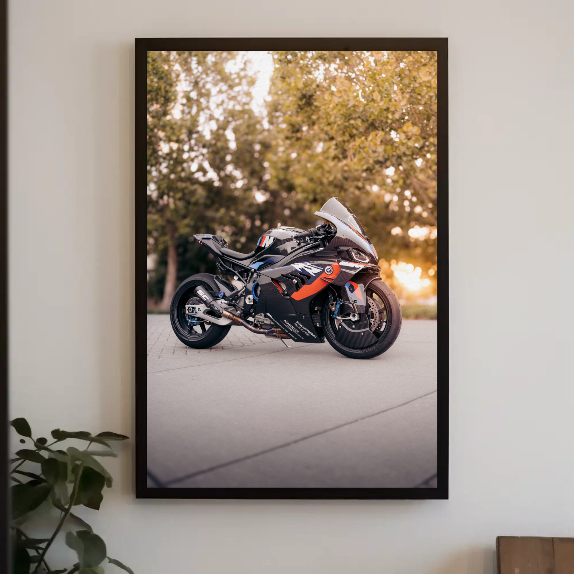 BMW M1000RR Motorcycle Art Print #026 - Perfect for Enthusiast Decor! - Throttle Designs