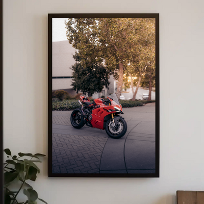 Ducati Panigale V4S Motorcycle Poster #008 - Throttle Designs