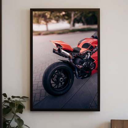 Ducati Panigale V4S Motorcycle Poster #009 - Throttle Designs