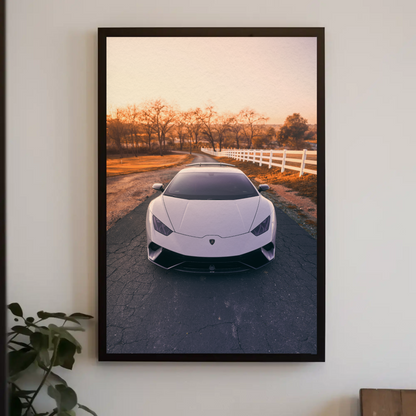 Lamborghini Huracan Automotive Car Poster #002 - Throttle Designs