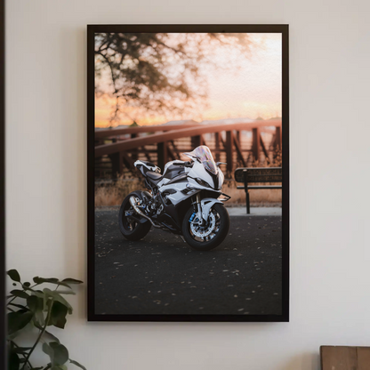 BMW S1000RR Motorcycle Poster #009 - Throttle Designs