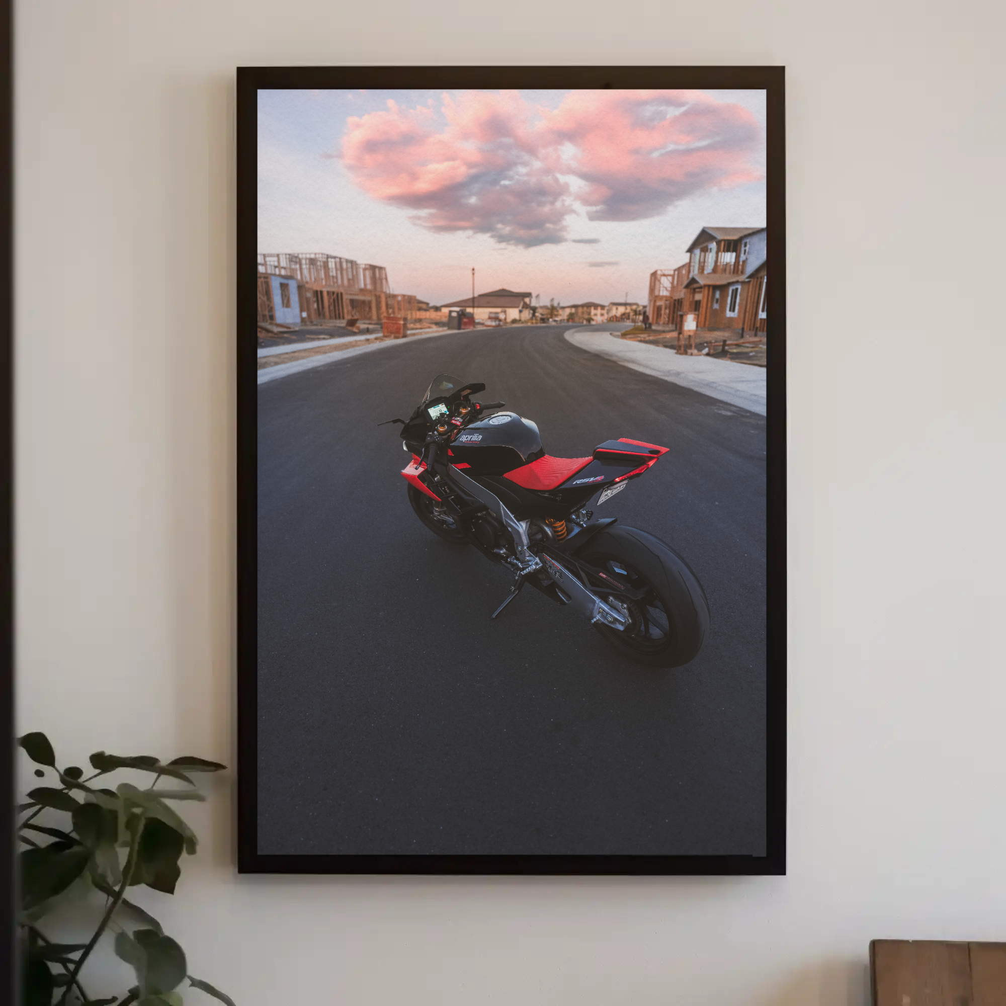 Aprilia RSV4 1100 Factory Motorcycle Poster #002 - Throttle Designs