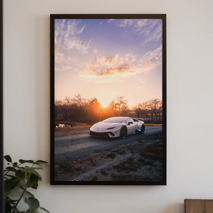 Lamborghini Huracan Automotive Car Poster #003 - Throttle Designs