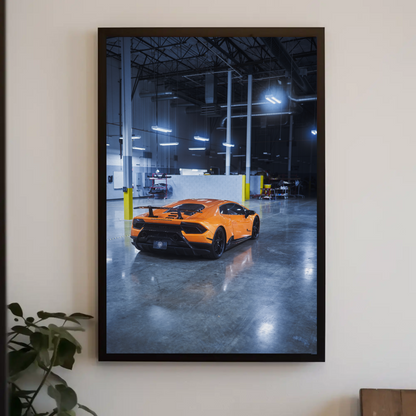 Lamborghini Huracan Automotive Car Poster #013 - Throttle Designs