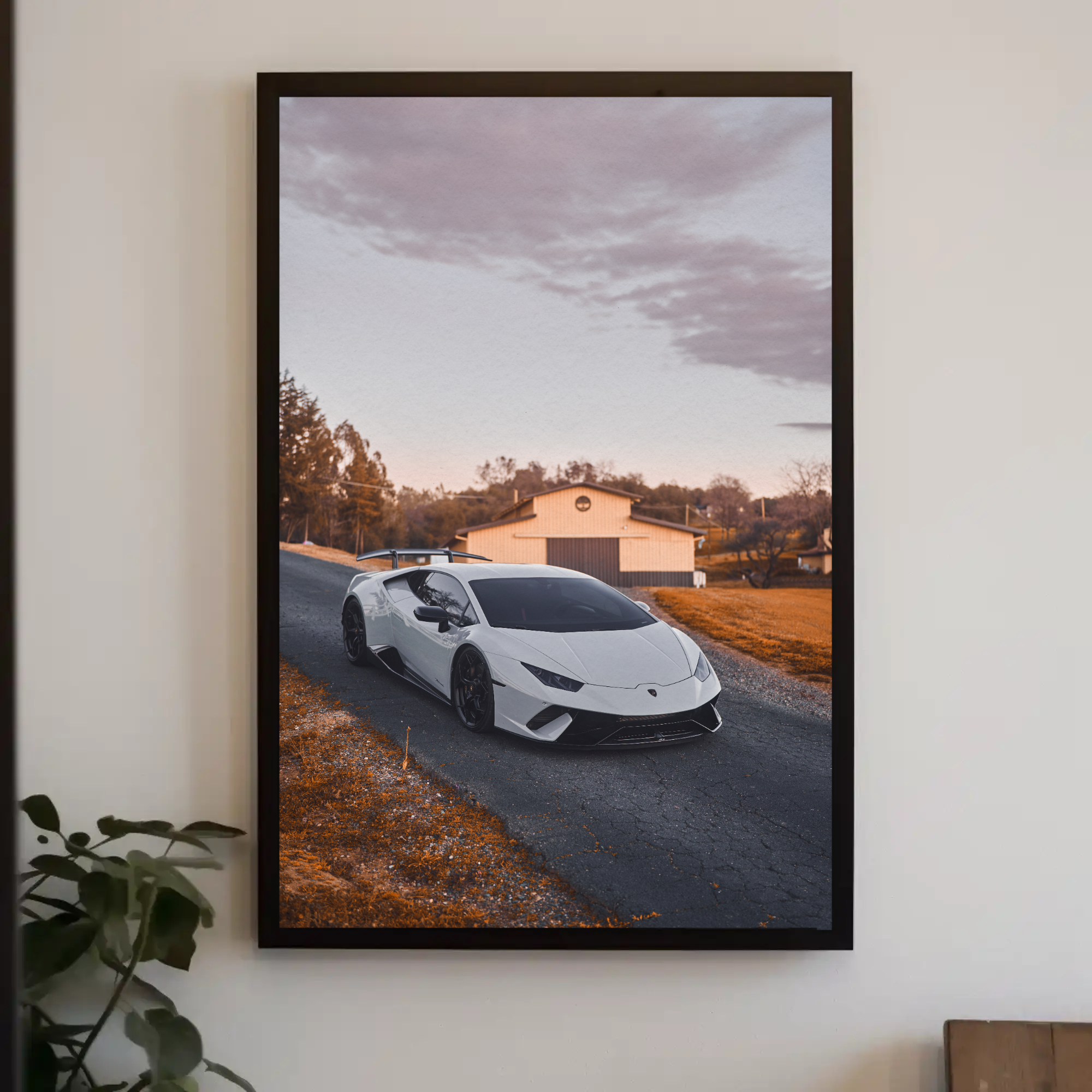 Lamborghini Huracan Automotive Car Poster #005 - Throttle Designs