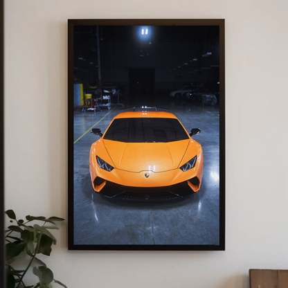 Lamborghini Huracan Automotive Car Poster #017 - Throttle Designs