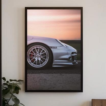 Porsche 911 Turbo Automotive Car Poster #001 - Throttle Designs