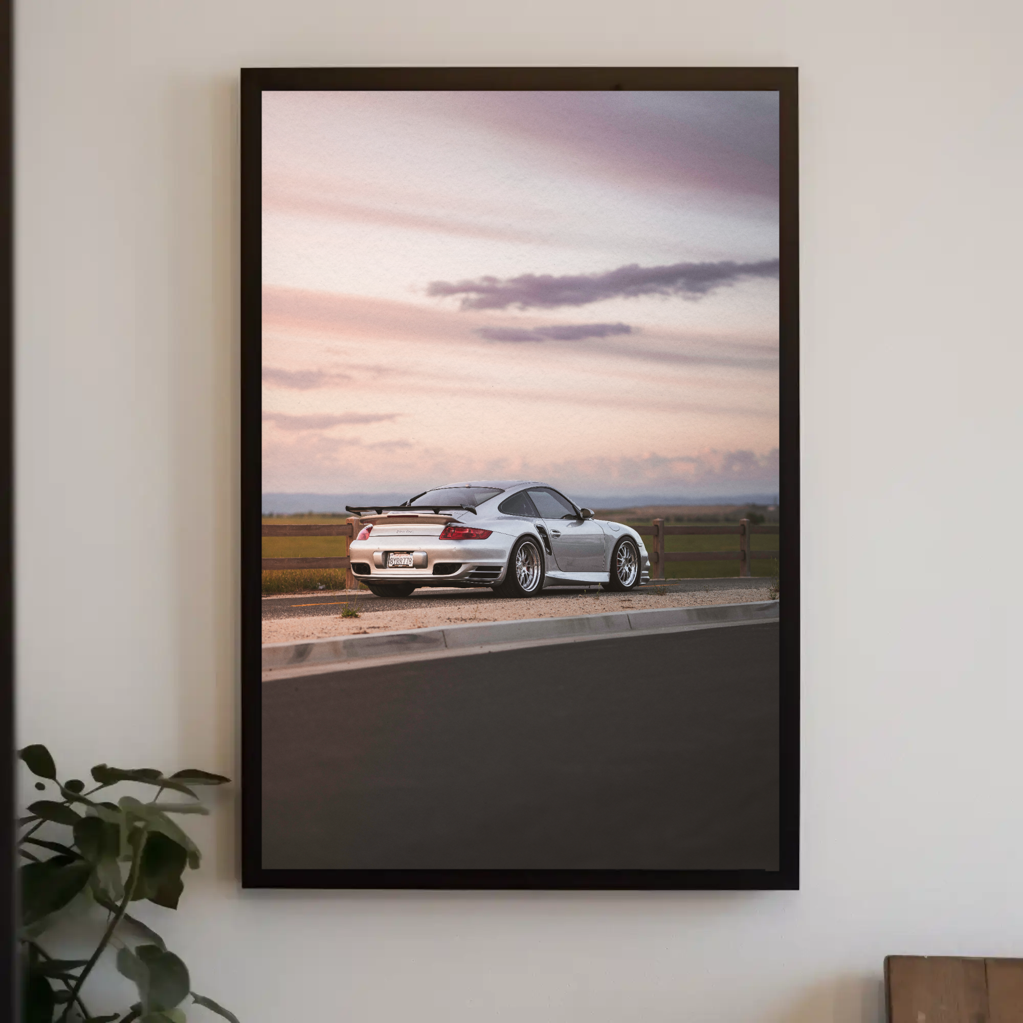 Porsche 911 Turbo Automotive Car Poster #004 - Throttle Designs