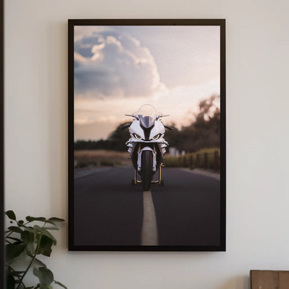 BMW S1000RR Motorcycle Poster #008 - Throttle Designs