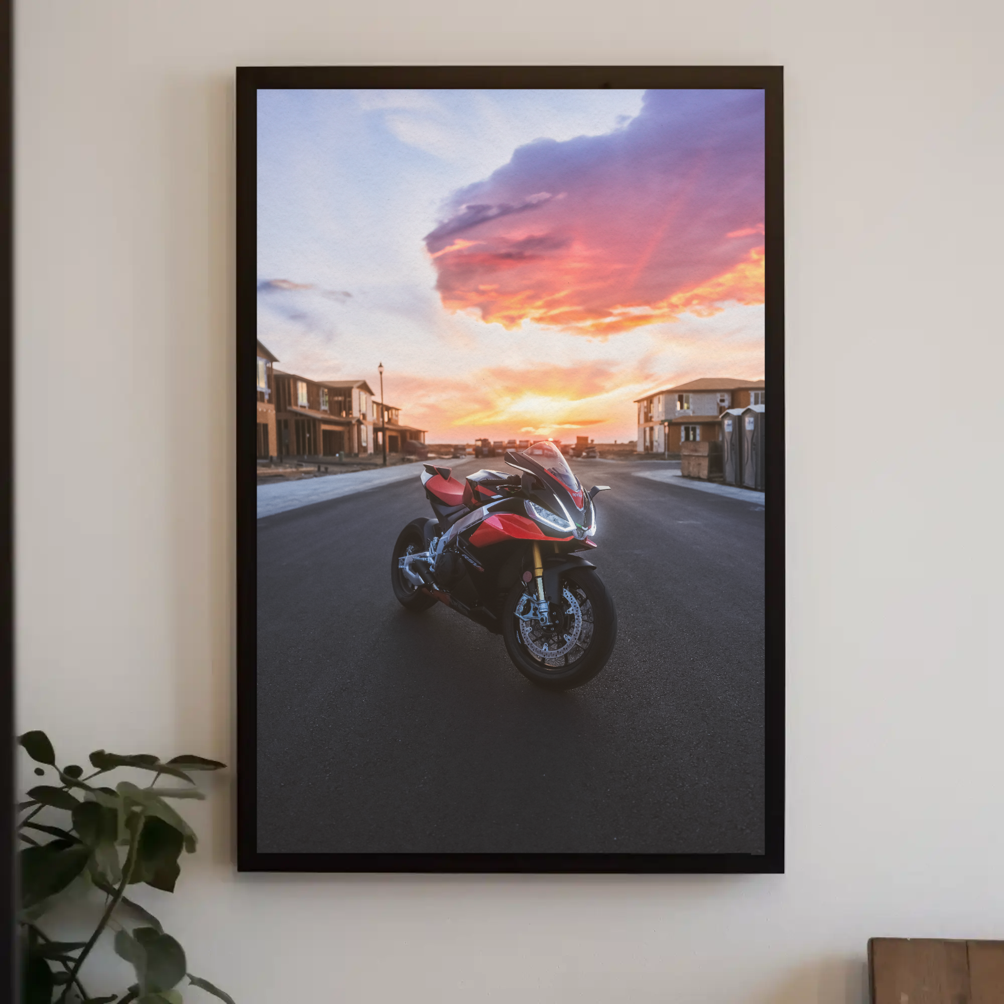 Aprilia RSV4 1100 Factory Motorcycle Poster #004 - Throttle Designs