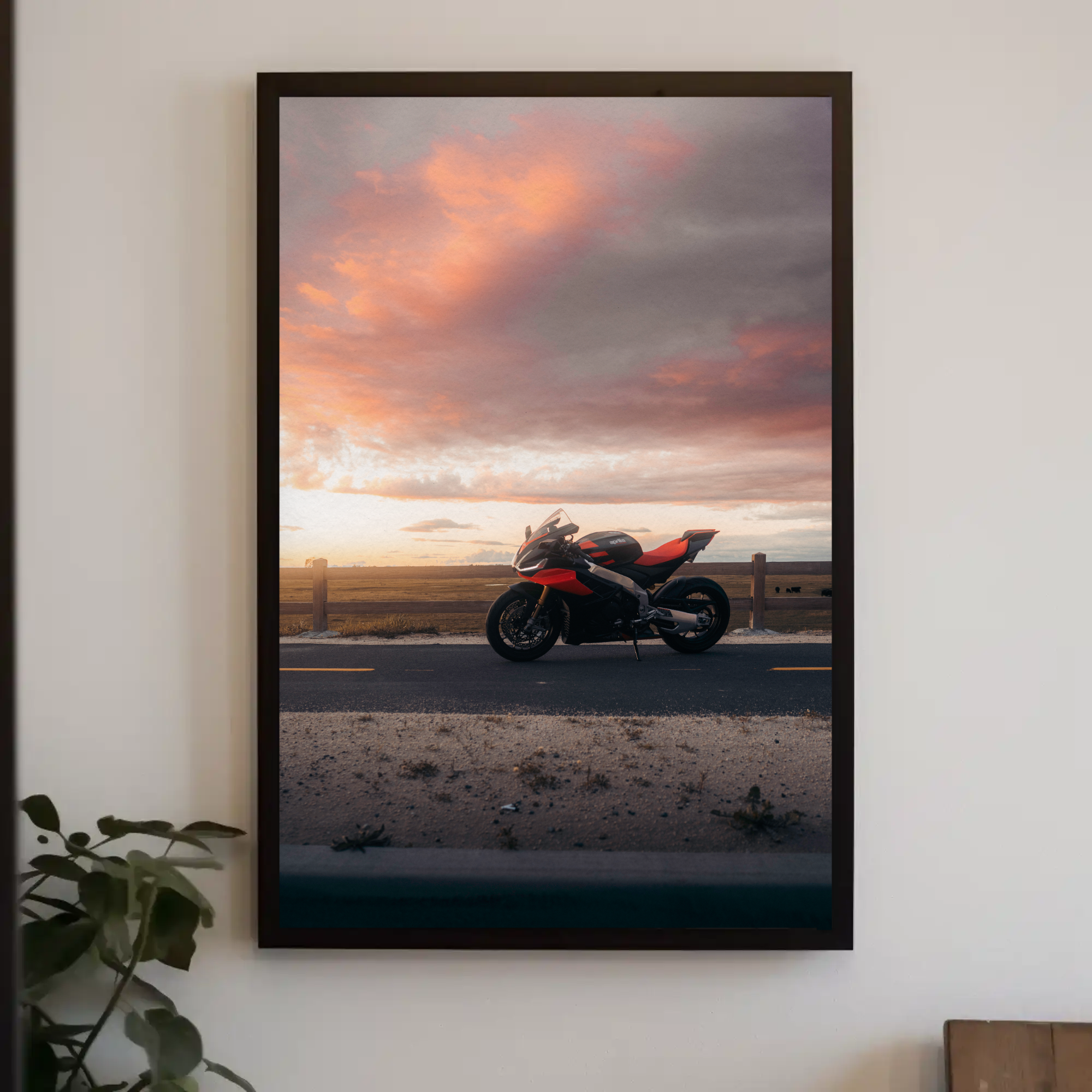 Aprilia RSV4 1100 Factory Motorcycle Poster #018 - Throttle Designs