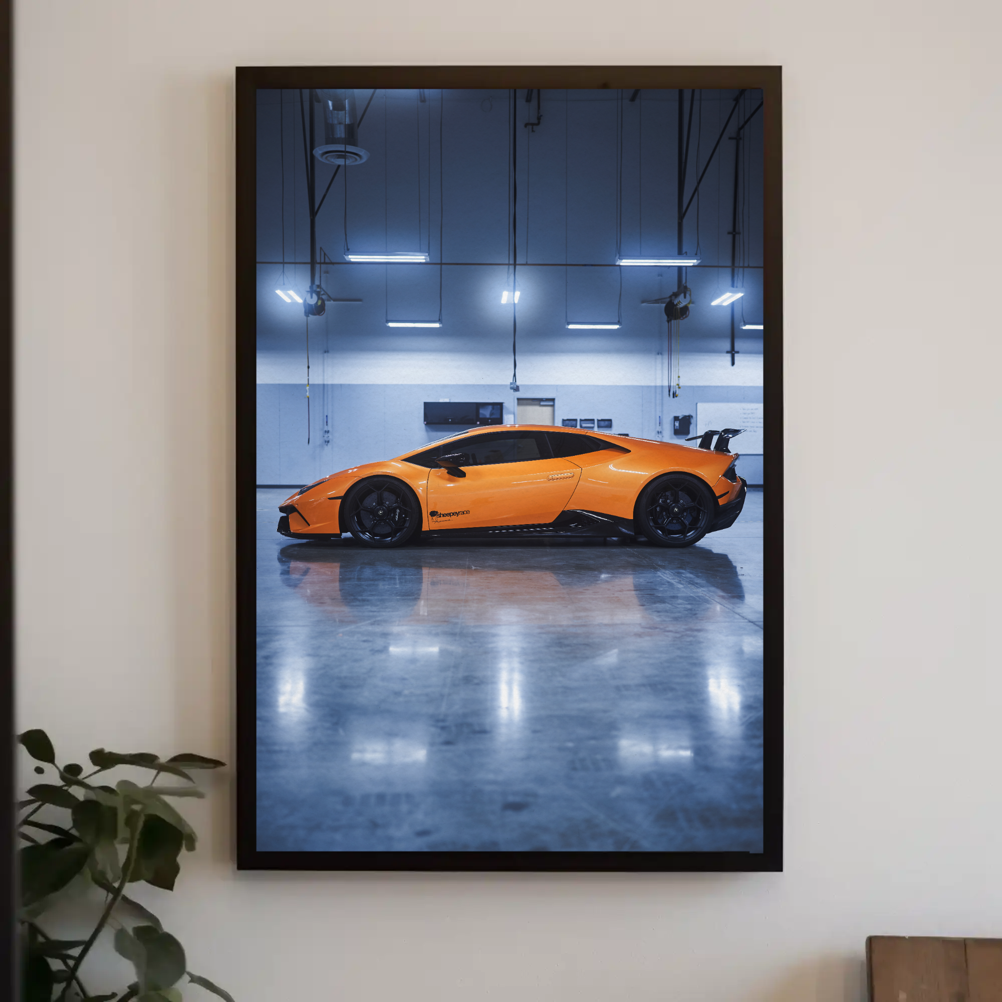 Lamborghini Huracan Automotive Car Poster #018 - Throttle Designs