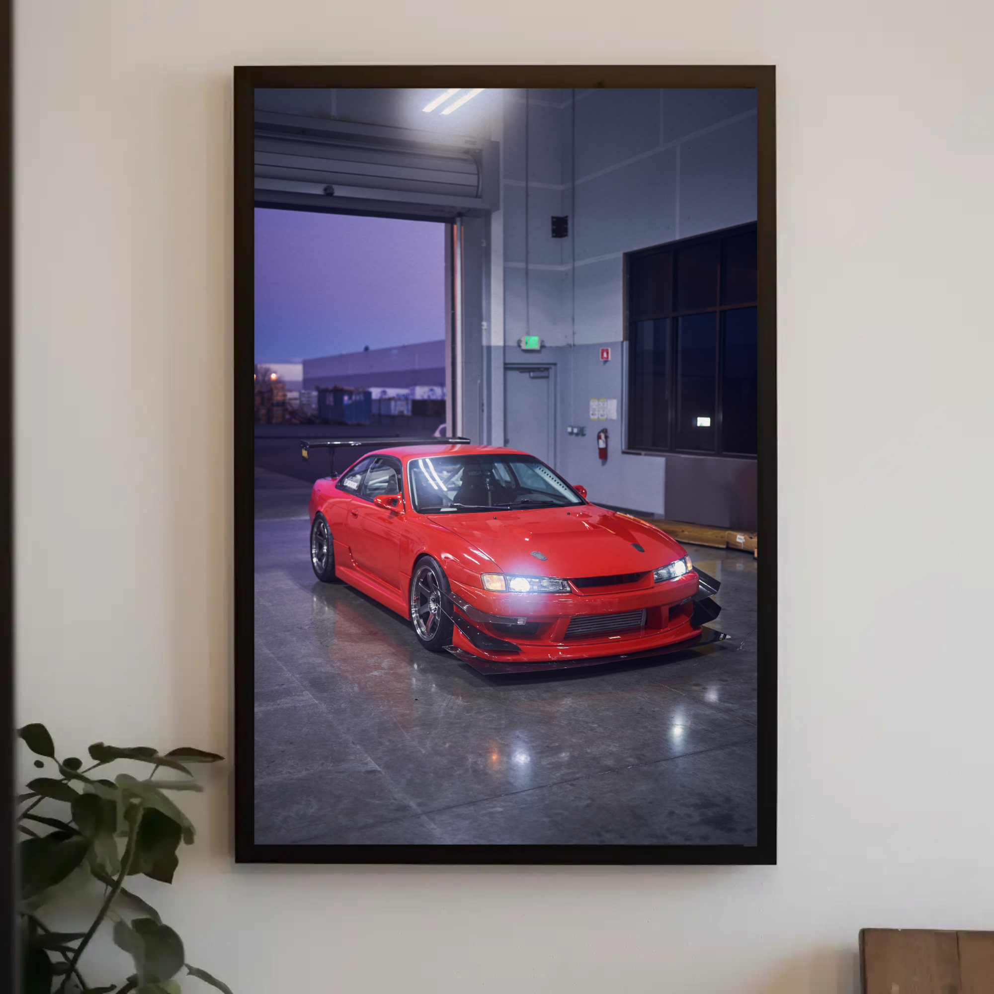 Nissan 240sx S14 Kouki Automotive Car Poster #017 - Throttle Designs