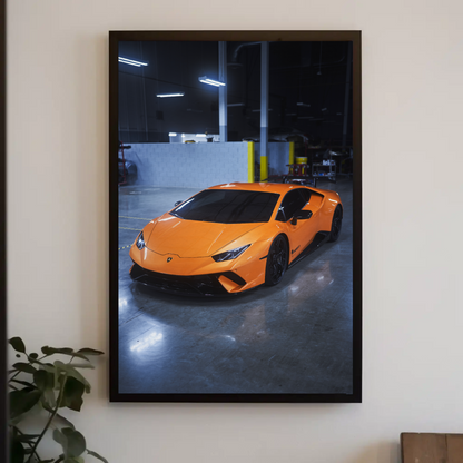 Lamborghini Huracan Automotive Car Poster #020 - Throttle Designs