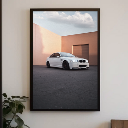 BMW E46 M3 Automotive Car Poster #013 - Throttle Designs