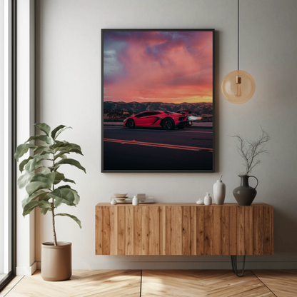 Lamborghini Aventador SVJ Hypercar Wall Art Poster #001 - Stunning Décor - Throttle Designs